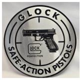 (C) Metal Glock Sign 11"