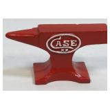 (SC) Miniature Cast Iron Anvil Case XX Red 4 5/8"
