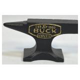 (SC) Miniature Cast Iron Anvil Buck Knives 1902