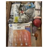 Tray Lot Containing Several Assorted Light Bulbs