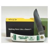 (SC) CASE XX KNIFE JOHN DEERE WHITE SYNTHETIC