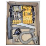 (C) Shackle, Hole Saw Bit, Screwdriver Bits &