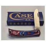 Case XX Red/White/Blue Burl G-10 Smooth XR Sod
