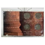 The "Three Centuries of Nickels" display set