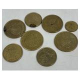 Several Pieces of Foreign Coins