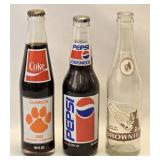 (C) Vintage Glass Soda Bottles