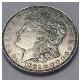 1921 Morgan Silver Dollar 90% Silver