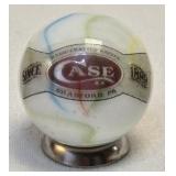 Case XX Glass Advertising Marble w/ Stand 7/8"