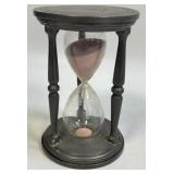 Alberto Tabellini Pewter and Glass Hourglass