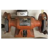 Black & Decker bench grinder with light