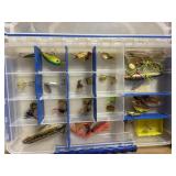 Plastic Box with Fishing Lures etc