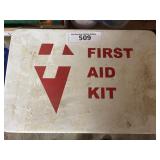 First Aid Kit In Metal Box