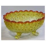 This is a Vintage L.E. Smith Amberina Daisy and