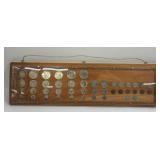 24ï¿½ x 27ï¿½ Wooden Wall Display containing 44 Early