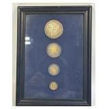 Four Silver Coins as Pictured! 1889 Morgan Silver