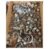 Large tray lot containing conduit fasteners