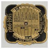 Vintage Metal Anderson & Sons Perpetual Calendar
