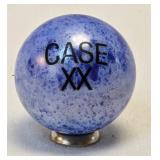 Case XX Glass Advertising Marble w/ Stand 1"