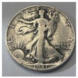 1941 SILVER Walking Liberty Half Dollar as Shown