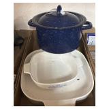 Tray Lot Containing Two Correll Corningware