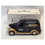 (C) ERTL 1940 Panel Van Cast Iron Bank