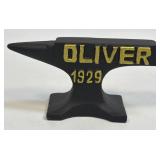 (SC) Miniature Cast Iron Anvil Oliver 1929 Black