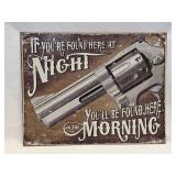 (C) Metal Revolver Sign 16"x 12ï¿½"