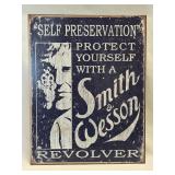 (C) Metal Smith & Wesson Sign 12ï¿½"x 16"