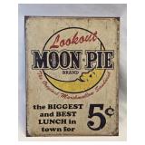 (C) Metal Moon Pie Sign 12ï¿½"x 16"
