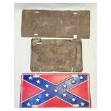 (C) 2- Vintage Colorado License Plates &