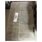 Large plastic organizer with contents