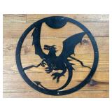 (FL) Metal Wall Decor Dragon 24ï¿½ Diameter