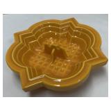 (H) Large Vintage Ceramic Ashtray Orange with