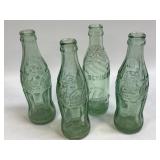 Collectible Green Glass Coca Cola and Bennett