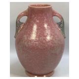 (A) Pink Stoneware Vase 10.5ï¿½ T Blemish Pictured