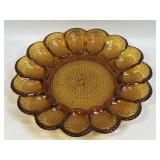 (A) Vintage Hobnail Amber Indiana Glass Round