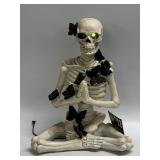 (B) Light up Yoga Skeleton With Butterfly