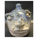Folk Ark Face Jug Signed Pawleys Island Pottery