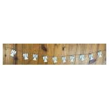 (B) 6ft Jute with10 Metal Angel Garland