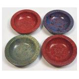 (H) Vintage Melamine Speckled Confetti Bowls With
