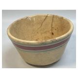 Antique WATT Ribbed YELLOW WARE #6 Mixing Bowl
