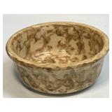 Vintage USA 196 Brown Yellow Spongeware Pottery