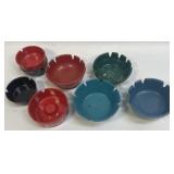 (H) Assorted Ashtrays as Shown Melamine etc