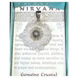 Nirvana Amethyst Stalactite Pendant (Silver Color