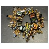 Handcrafted Artisan Cluster Bracelet Dichroic