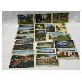 25 Assorted North Carolina Postcards Unused