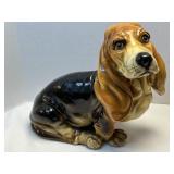 (E) Vintage Basset Hound Dog Sculpture Statue