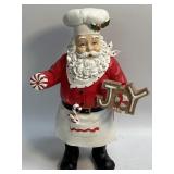 (A) Baker Santa Figurine Joy and Peppermint 11ï¿½T