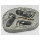(H) Vintage Similac Formula Ashtray Gray 9ï¿½ x 6ï¿½