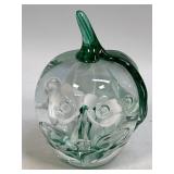 (A) Gibson 1992 Apple Art Glass Paperweight with